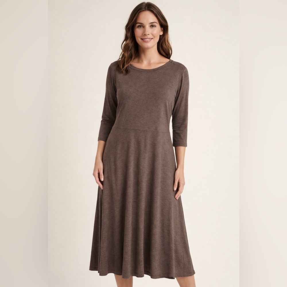 Premise Dresses Heather Brown Knit Dress – Size XL. NWT.